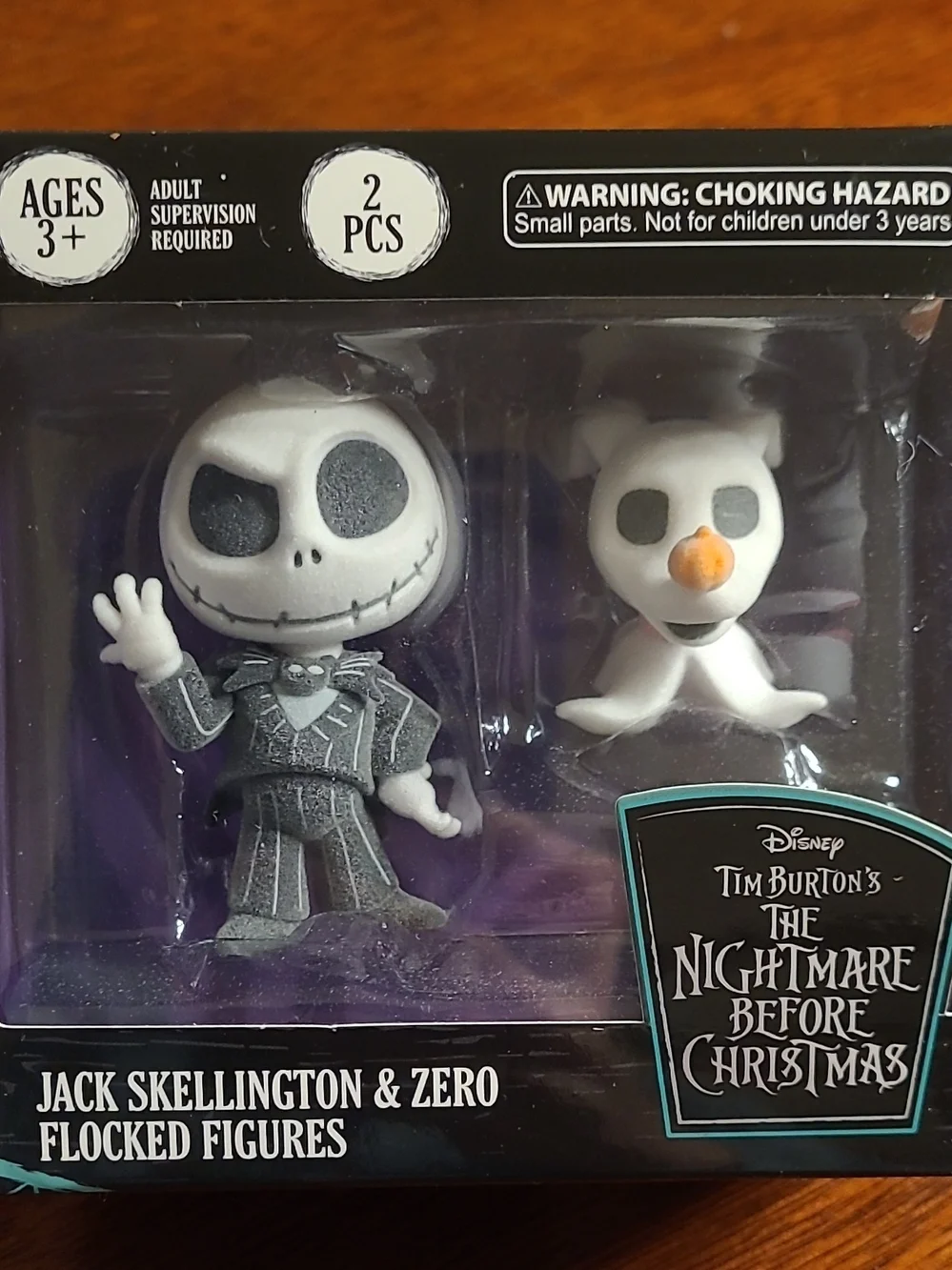 Disney Tim Burton's The Nightmare Before Christmas Flocked Figures Complete Set